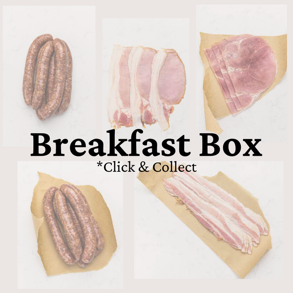 *Breakfast Box (Bacon, ham & sausages)